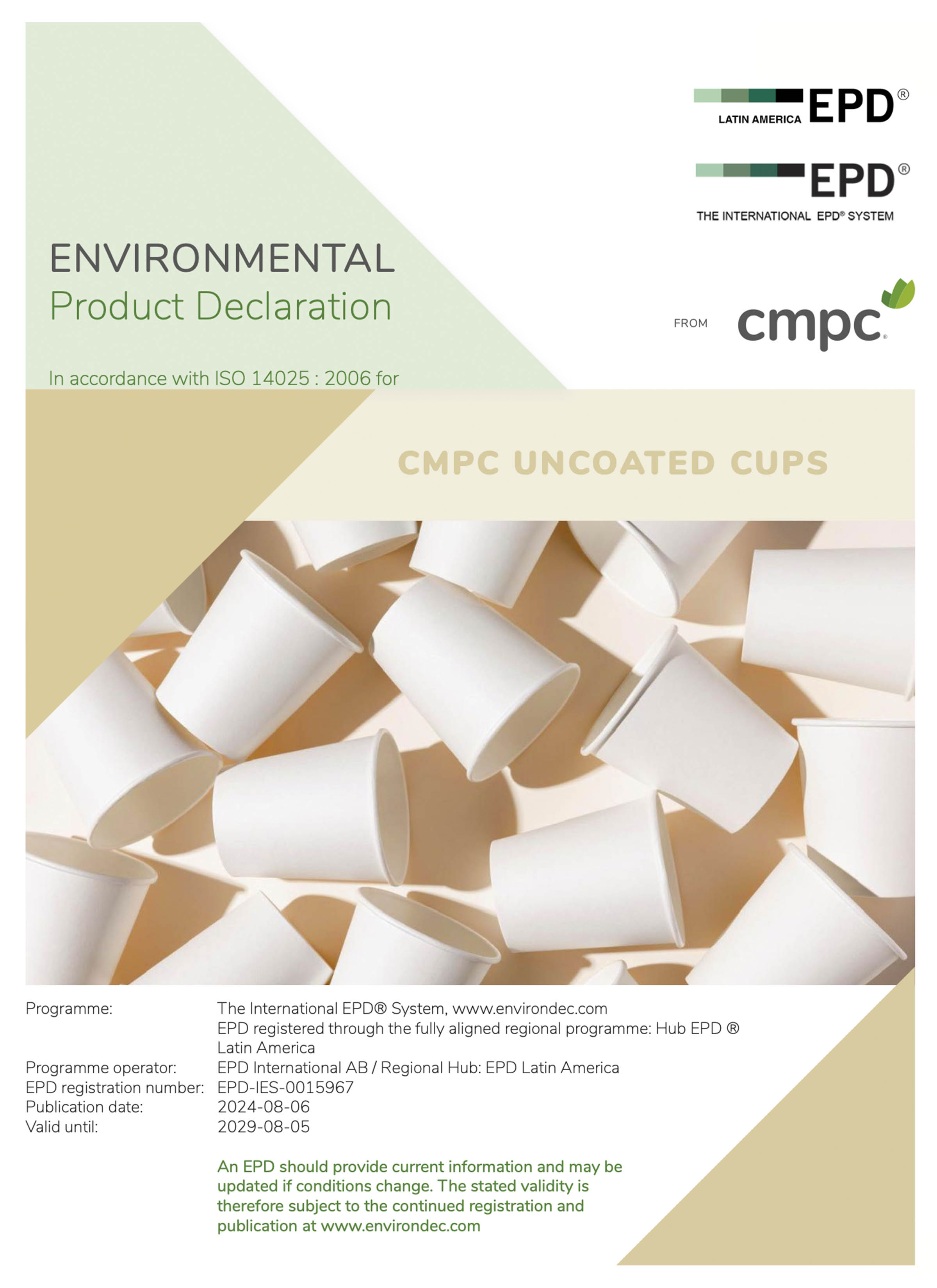 CMPC Uncoated Cups